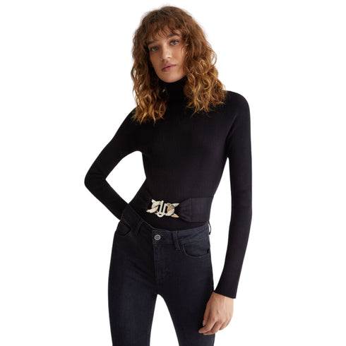 Maglia Donna con cintura gioiello Rosso Liu Jo- Francavilla Moda